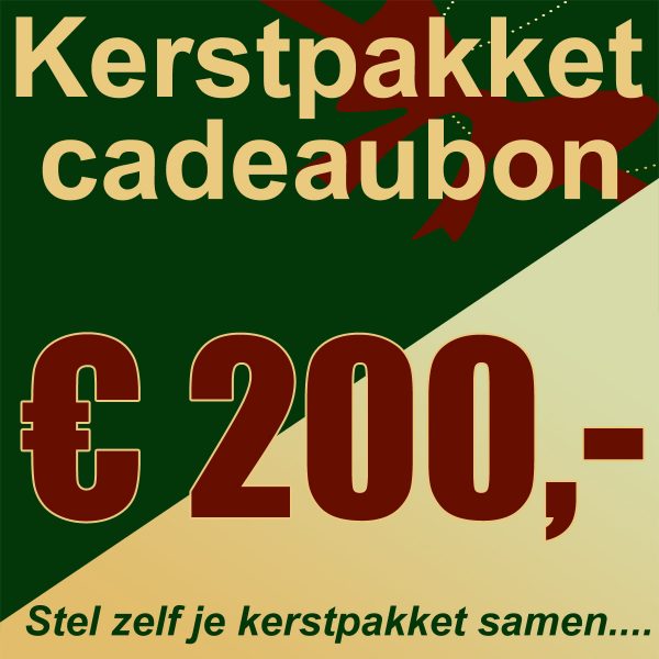 kerstpakket 200 euro cadeaubon