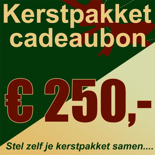 cadeaubon kerstpakket 250 euro