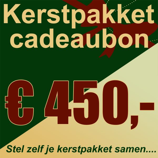 Cadeaubon € 450.- kerstpakket