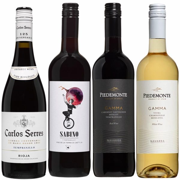 Wijnpakket Spanje 4 wijnen