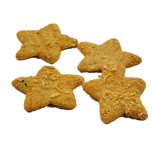 Kerstster kaaskoekjes kerstpakket