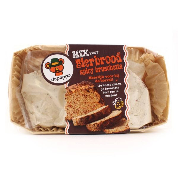 Bierbrood met pittige kruiden bakmix cadeau man kerstpakket