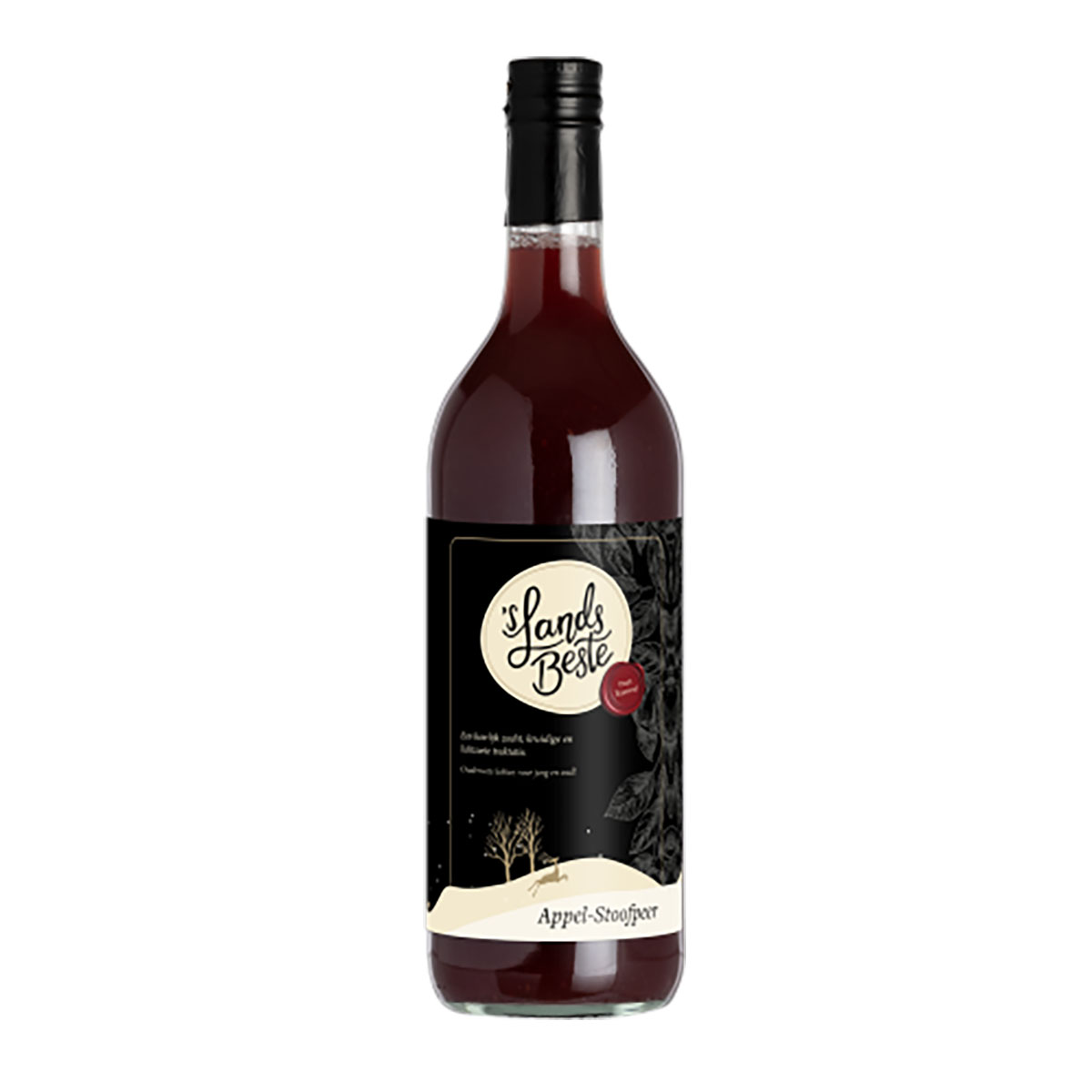 Stoofperensap bordeauxfles kerstpakket